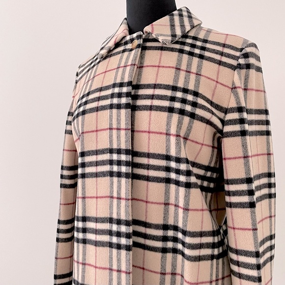 BURBERRY Vintage Check Wool & Cashmere Jacket, UK 8 - Picture 12 of 12